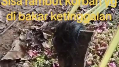 Beredar di Sebuah Tiktok Adanya Sisa Rambut Di Duga Milik  Mahasiswi UTM Yang Dibakar  Pacarnya di Bangkalan 