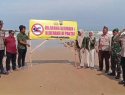 Jelang Akhir Tahun Demi KeAmanan dan Keselamatan Pengunjung Kapolsek Sokobanah Gelar Patroli di Pantai Lon Malang