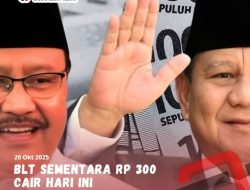 Kabar Gembira, Bantuan Langsung Tunai Sementara Rp 300 Cair Hari Ini