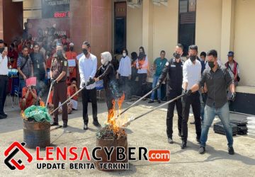 Polda Sumsel Musnahkan Barang Bukti Narkoba Miliaran Rupiah, Palembang Jadi Wilayah Dengan Kasus Terbanyak
