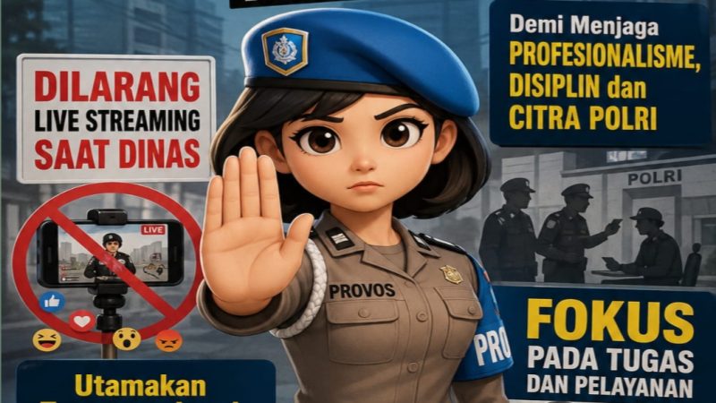 Polres Landak Ingatkan Anggota : Tugas Utama adalah Melayani, Bukan Live Streaming
