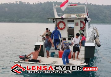 Sat Polairud Polres Lampung Selatan Patroli Gunung Anak Krakatau, Wisatawan Diimbau Tidak Mendekat