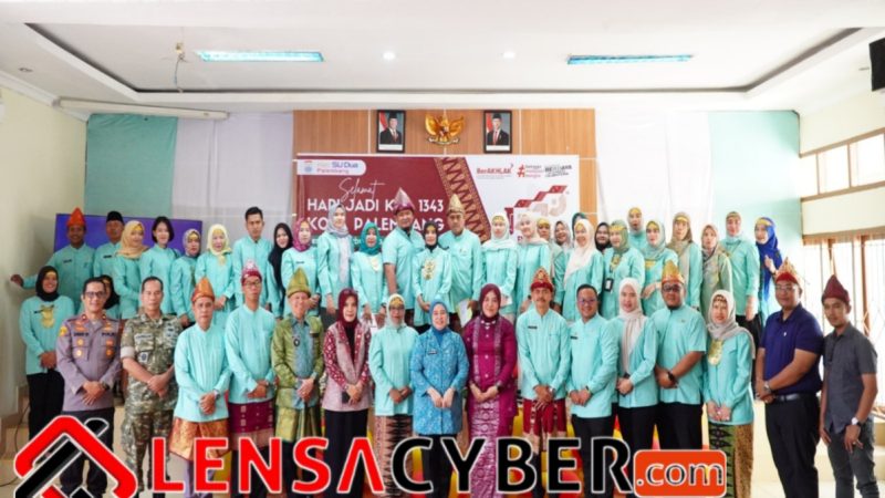 HUT Kota Palembang ke-1343, Kelurahan Sentosa Sukses Sabet Juara 1 Lomba Dekorasi Kantor
