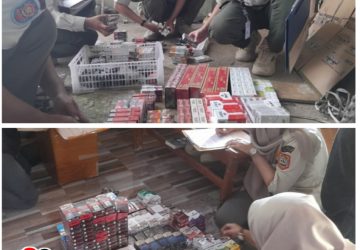 Satpol PP Pemalang dan Bea Cukai Tegal Sita 57 Ribu Batang Rokok Ilegal di Petarukan