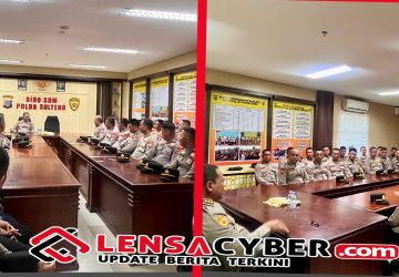 Awali Tugas Sebagai Perwira, 44 Personel Polda Sulteng Terima Pembekalan dari Karo SDM