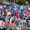 Ribuan Masa Kepung Pengkap Sidoarjo,Desak Makan Bergizi Gratis (MBG) di lanjutkan