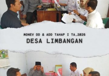 Tim Kecamatan Ulujami Laksanakan Monev DD dan ADD Tahap I di Desa Limbangan Tahun Anggaran 2026