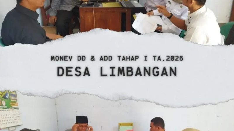 Tim Kecamatan Ulujami Laksanakan Monev DD dan ADD Tahap I di Desa Limbangan Tahun Anggaran 2026