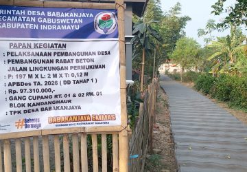 Jalan Cor Beton di Blok Kandanghaur Dibangun, Bukti Komitmen Pemdes Babakanjaya Layani Warga