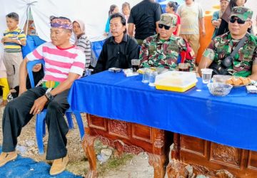 Babinsa Koramil 421-03/Penengahan Amankan Gebyar Pentas Kuda Lumping Turonggo Nuswantoro di Bakauheni ‎
