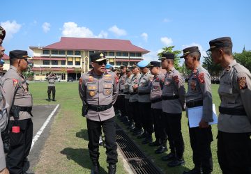 Antisipasi Bencana Alam Personil Polda Kalbar Laksanakan Latihan Alarm Siaga