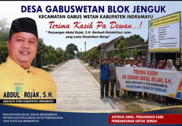 Penantian Bertahun-Tahun Akhirnya Terjawab, Warga Blok Jenguk Sambut Haru Rehabilitasi Jalan Hasil Perjuangan Abdul Rojak, S.H