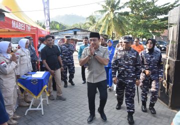 Pangkalan TNI AL Lampung Hadir untuk Masyarakat Pesisir Melalui Bakti Sosial dan Bakti Kesehatan 