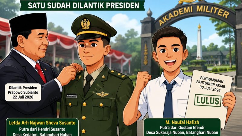 Dua Putra Batanghari Nuban Lolos Jadi Taruna Akmil, Satu Sudah Dilantik Presiden