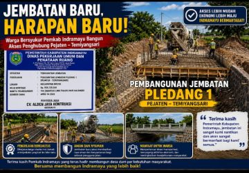 Jembatan Baru, Harapan Baru! Warga Bersyukur Pemkab Indramayu Bangun Akses Penghubung Pejaten – Temiyangsari