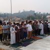 Kemarau Panjang Karhutla Melanda, Ratusan Warga dan Forkopimcam Sungai Laur Gelar Salat Istisqa