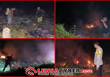 Karhutla Hanguskan 2 Hektare Lahan di Sirom, Polsek Lamala Bergerak Cepat