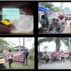 Ditengah Kabut Asap, Polwan Ditreskrimsus Polda Kalbar Turun ke Jalan Bagikan Masker, Vitamin dan Air Mineral Kepada Warga