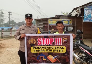 Polsek Sungai Tebelian Temui Warga Sambil Bawa Pesan Tegas: Stop Karhutla dan PETI!