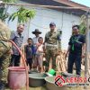 YONIF TP 445/SS dan Brigade Joxzin Purworejo Gerak Cepat Bantu Warga Sidorejo yang Krisis Air Bersih