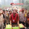 Bersama Forkopimda, Kapolres Ketapang Hadiri Peresmian Jembatan Gantung Dusun Lipat Gunting