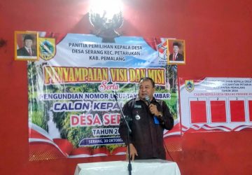 Pilkades Desa Serang, Camat Petarukan Pastikan Proses Berjalan Kondusif