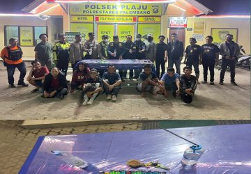 Dukung Program 100 Hari Kapolri, Polsek Plaju Gerebek Dua Sarang Narkotika 8 Pelaku DiTangkap