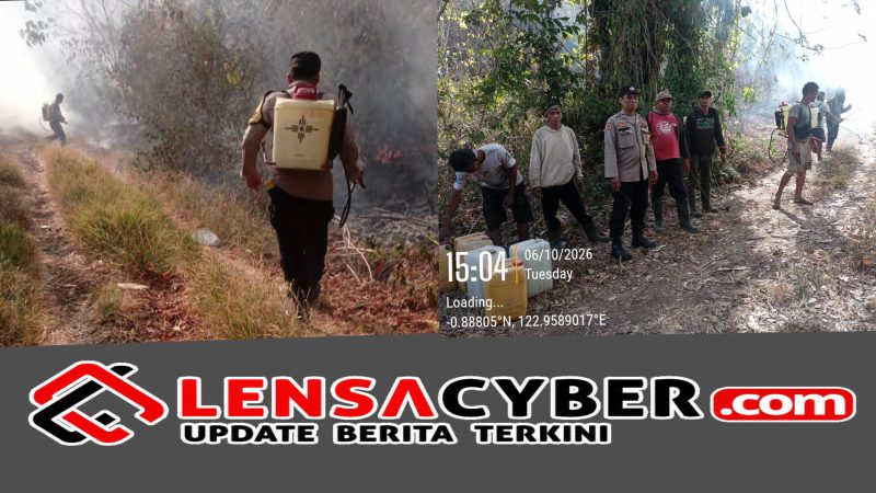 Polisi dan Warga Bahu Membahu Padamkan Karhutla di Buon Mandiri, 20 Hektare Lahan Terbakar