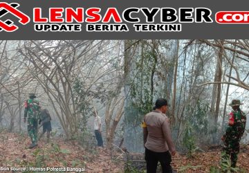 Polsek Lamala Bersama Warga Padamkan Karhutla di Tiga Titik Desa Lonas