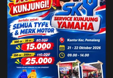 Kecamatan Pemalang Fasilitasi Layanan Servis Motor Murah, Warga Bisa Manfaatkan Program Yamaha SKY