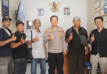 Kapolsek Losarang Sambut Silaturahmi Komunitas Jurnalis Pantura Indramayu