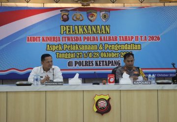 Tingkatkan Profesionalisme Dan Akuntabilitas, Polres Ketapang Terima Tim Itwasda Polda Kalbar dalam Audit Kinerja Tahap II TA 2026