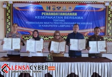 Wujudkan Lampung Timur yang Aman dan Nyaman, Bupati Ela Tandatangani Kesepakatan Pembatasan Waktu Hiburan