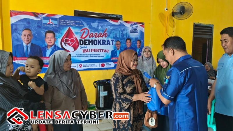 Aksi Kemanusiaan Partai Demokrat: Donor Darah Setetes Darah, Sejuta Harapan Berjalan Sukses di Lampung Timur