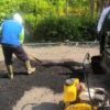 Jaga Keselamatan Pengendara, DPUPR Pemalang Tutup Lubang Jalan Lingkar Watukumpul