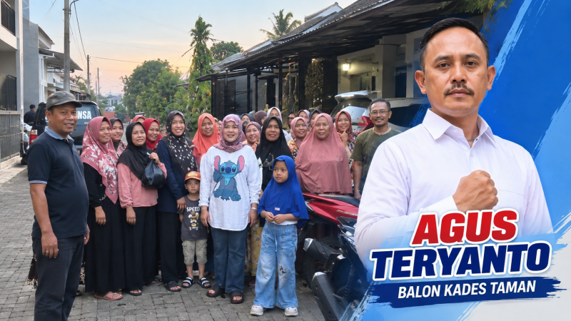 Dukungan Warga Menguat, Agus Feriyanto Ajak Masyarakat Jaga Kondusivitas Pilkades Taman